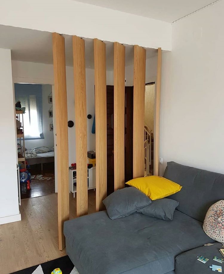 Separación de dos ambientes. 